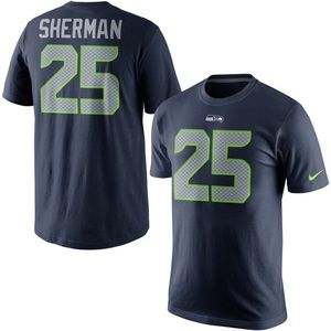 Small NFL Seattle Seahawks Sherman Shirt